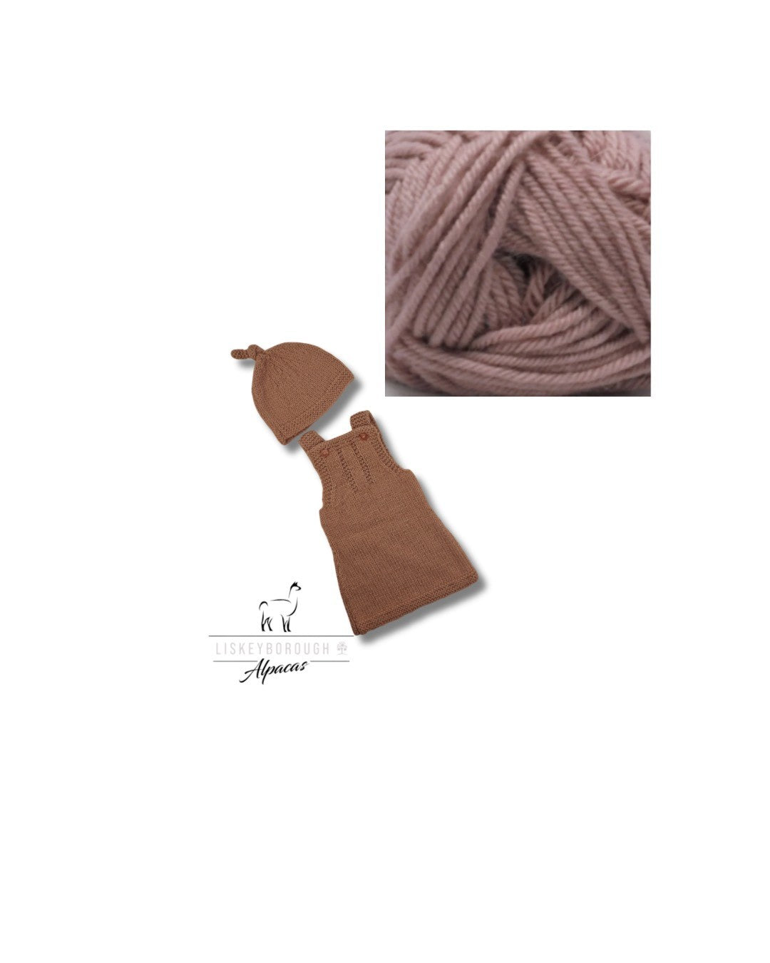 Baby Dress with Hat - Newborn Pink